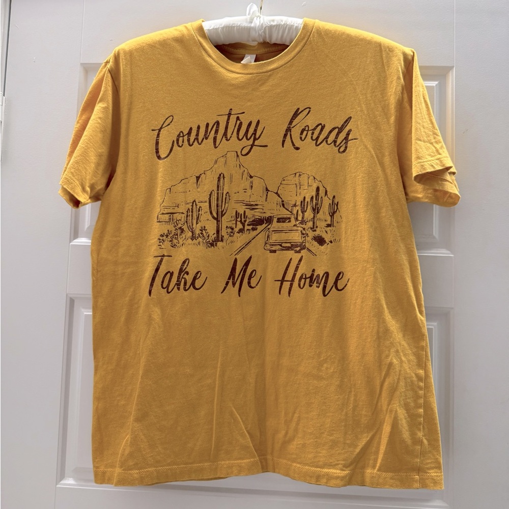 Star Tee Yellow Shirt, sz med